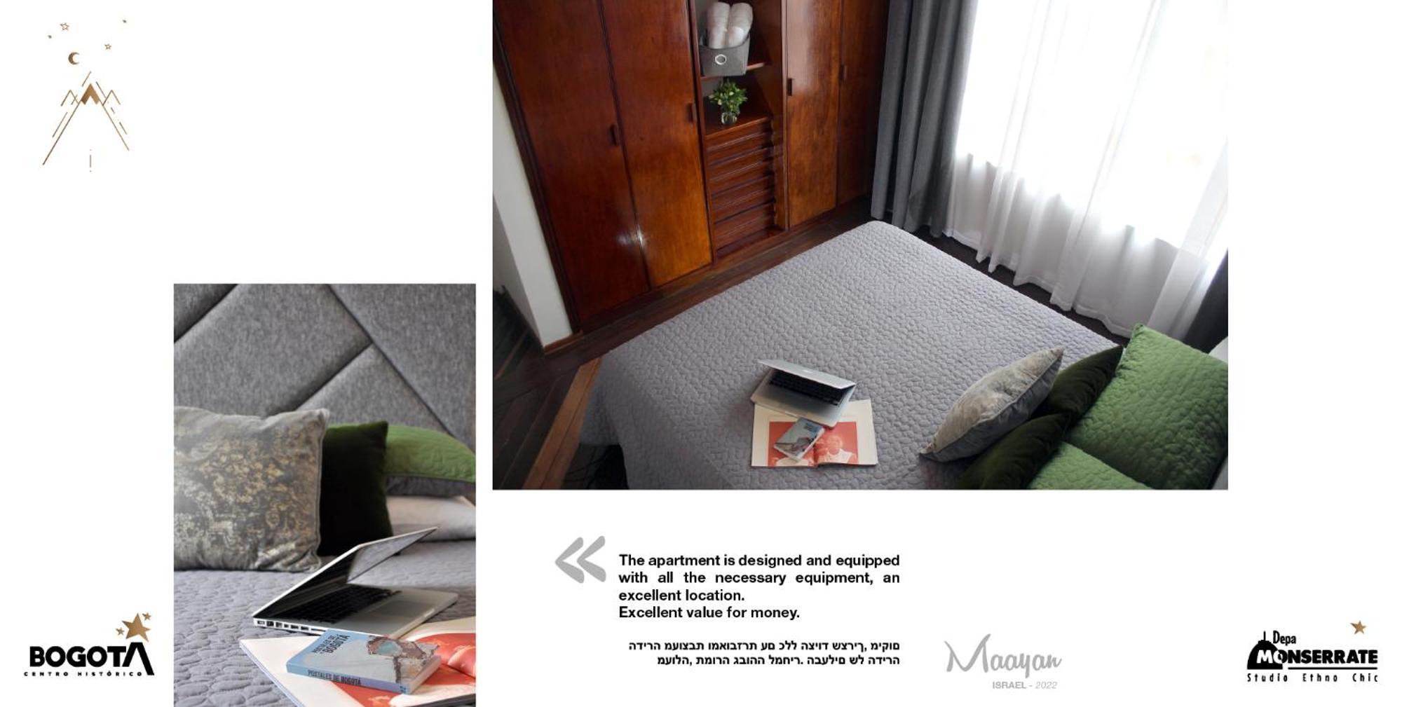 Depa Monserrate - Charming Historic Nest With Breathtaking Mountain Views - Apartaestudio Bogotá Eksteriør bilde