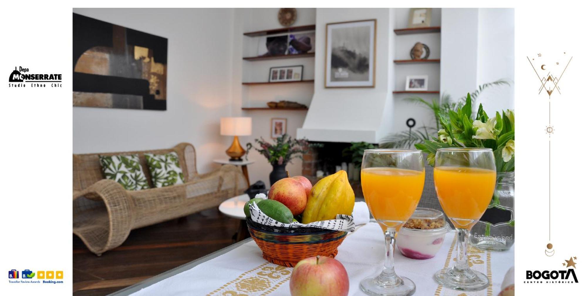 Depa Monserrate - Charming Historic Nest With Breathtaking Mountain Views - Apartaestudio Bogotá Eksteriør bilde