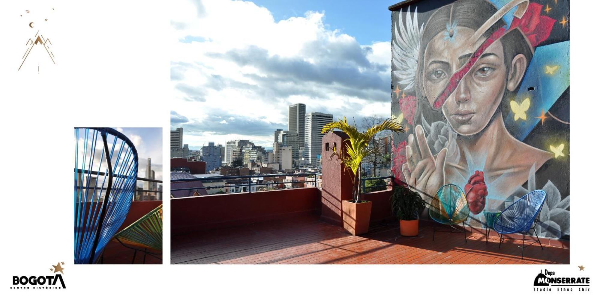 Depa Monserrate - Charming Historic Nest With Breathtaking Mountain Views - Apartaestudio Bogotá Eksteriør bilde